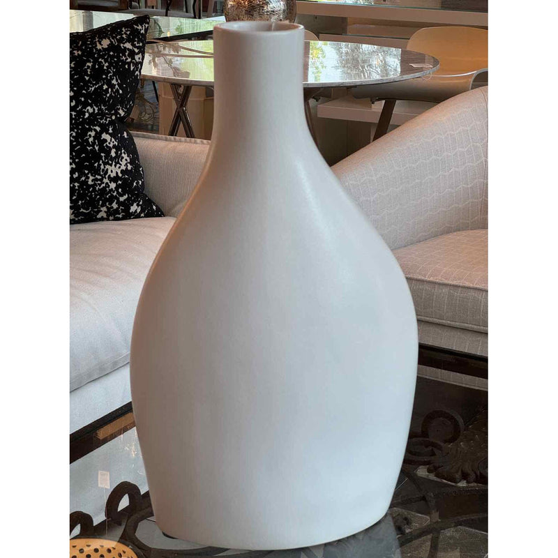 Jonathan Adler White Large Offset Vase