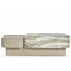 Arcadia Rectangular Wood Clay Coffee Table by Bernhardt