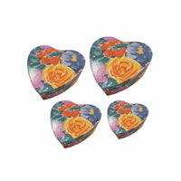 Set of 4 Heart Shape Nesting Boxes
