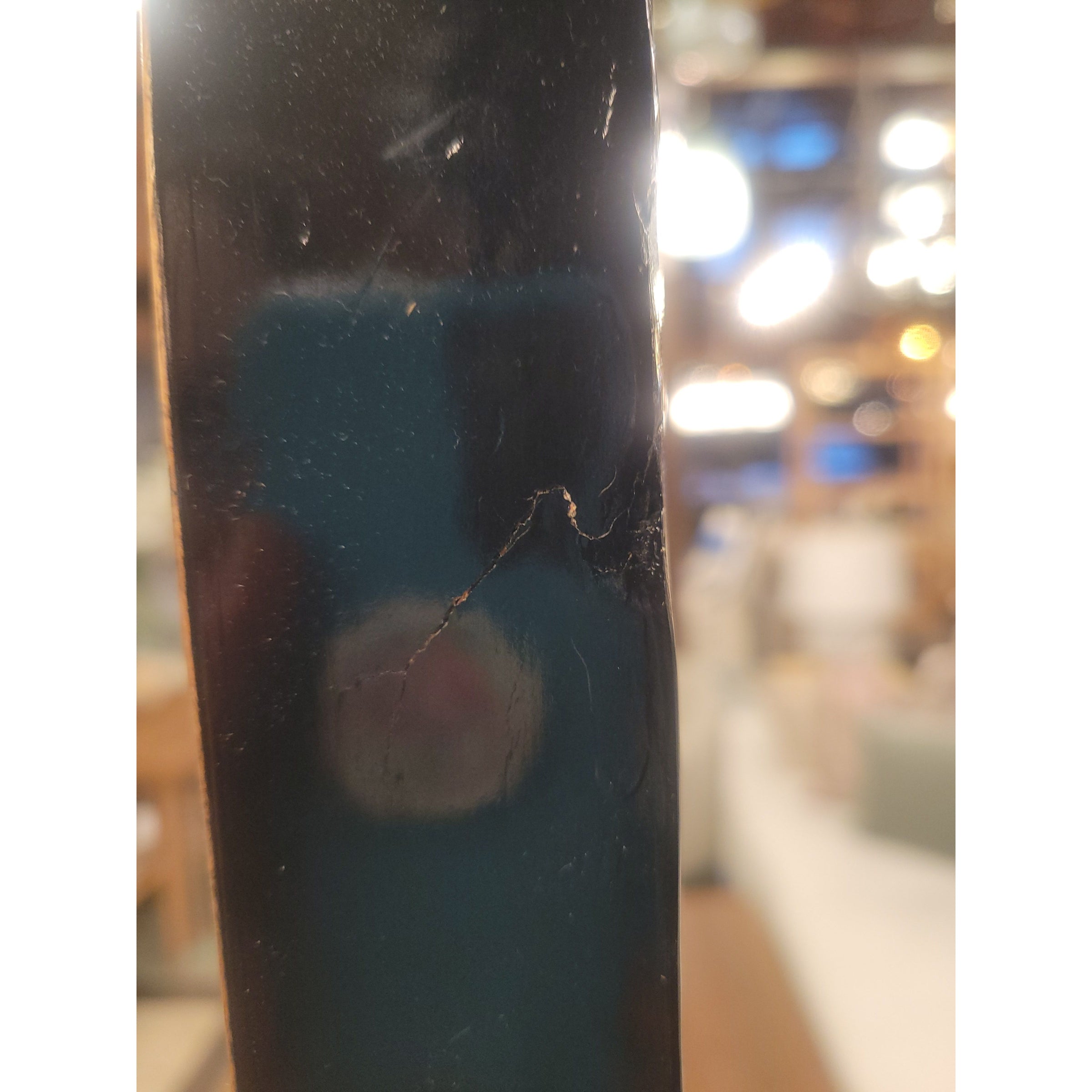 Vintage Asian Black Lacquer 4-Drawer Bookshelf w/ Brass Hardware