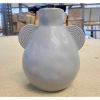 Glazed Gray Ceramic Jug w/ 2 Extensions