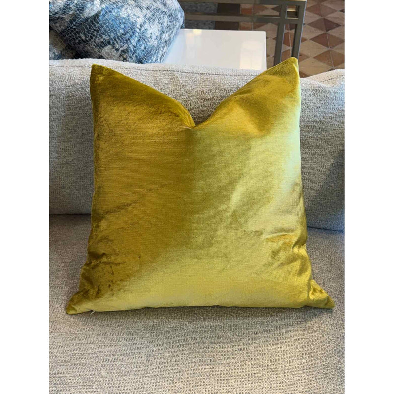 PAIR of Custom Gold Velvet Pillows