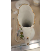 Raised Floral Porcelain Bud Vase