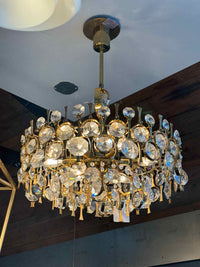 Gaetano Sciolari Brass Pendant Light