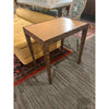 Metal & Leather Top Side Table
