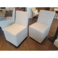 SET of 10 Ellison Fabric Dining Chairs on Casters by RH