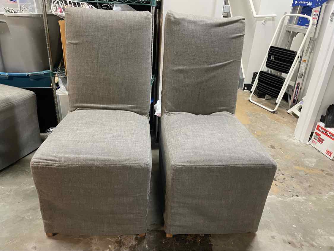 SET of 10 Ellison High-Back Track Arm Slipcover Dining Chairs by RH
