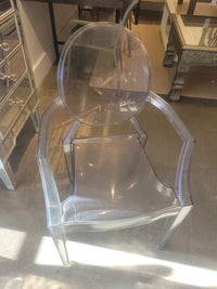 Kartell Ghost Armchair, 21"L X 20"W X 36"H AS IS (Scratches)
