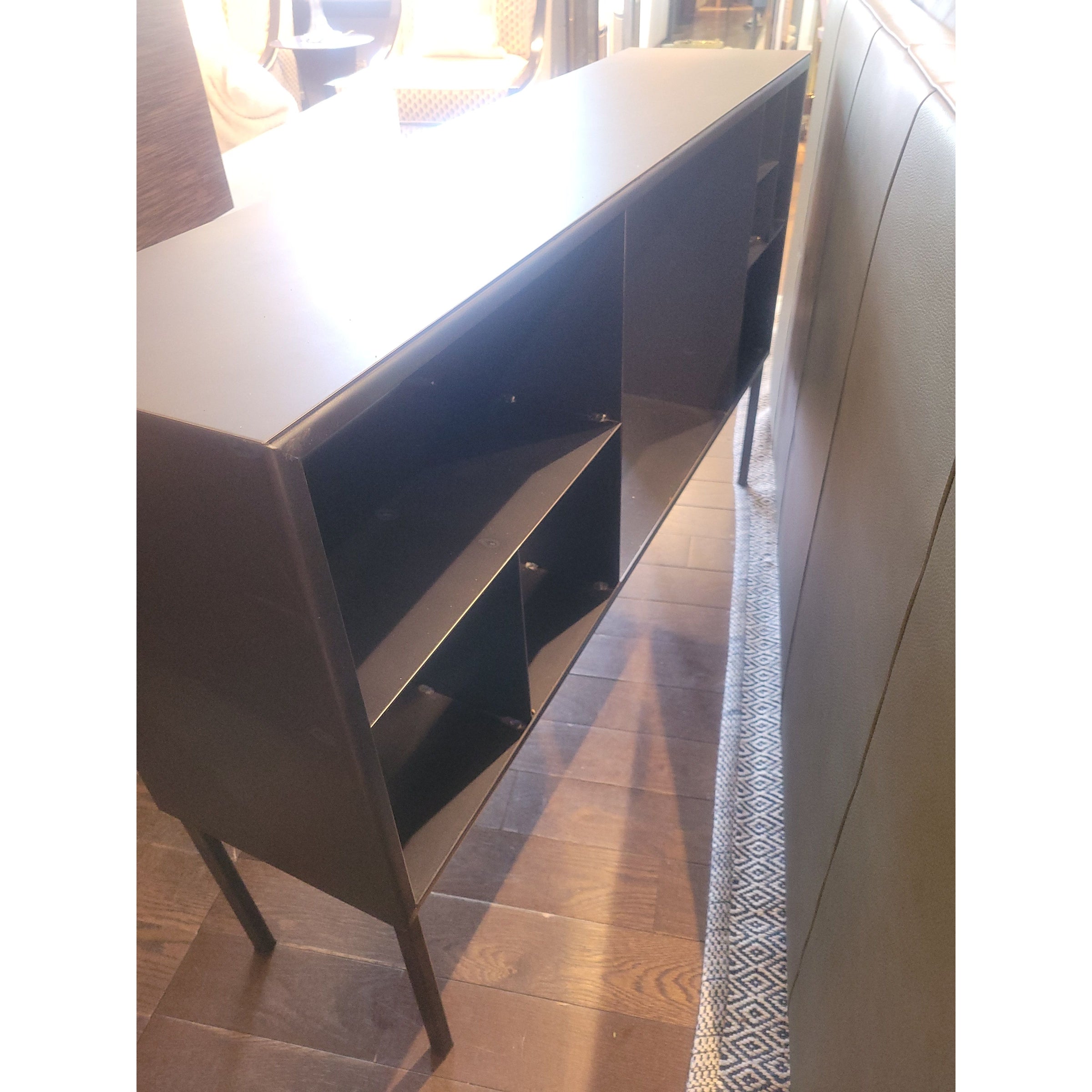 Black Metal Open Sideboard
