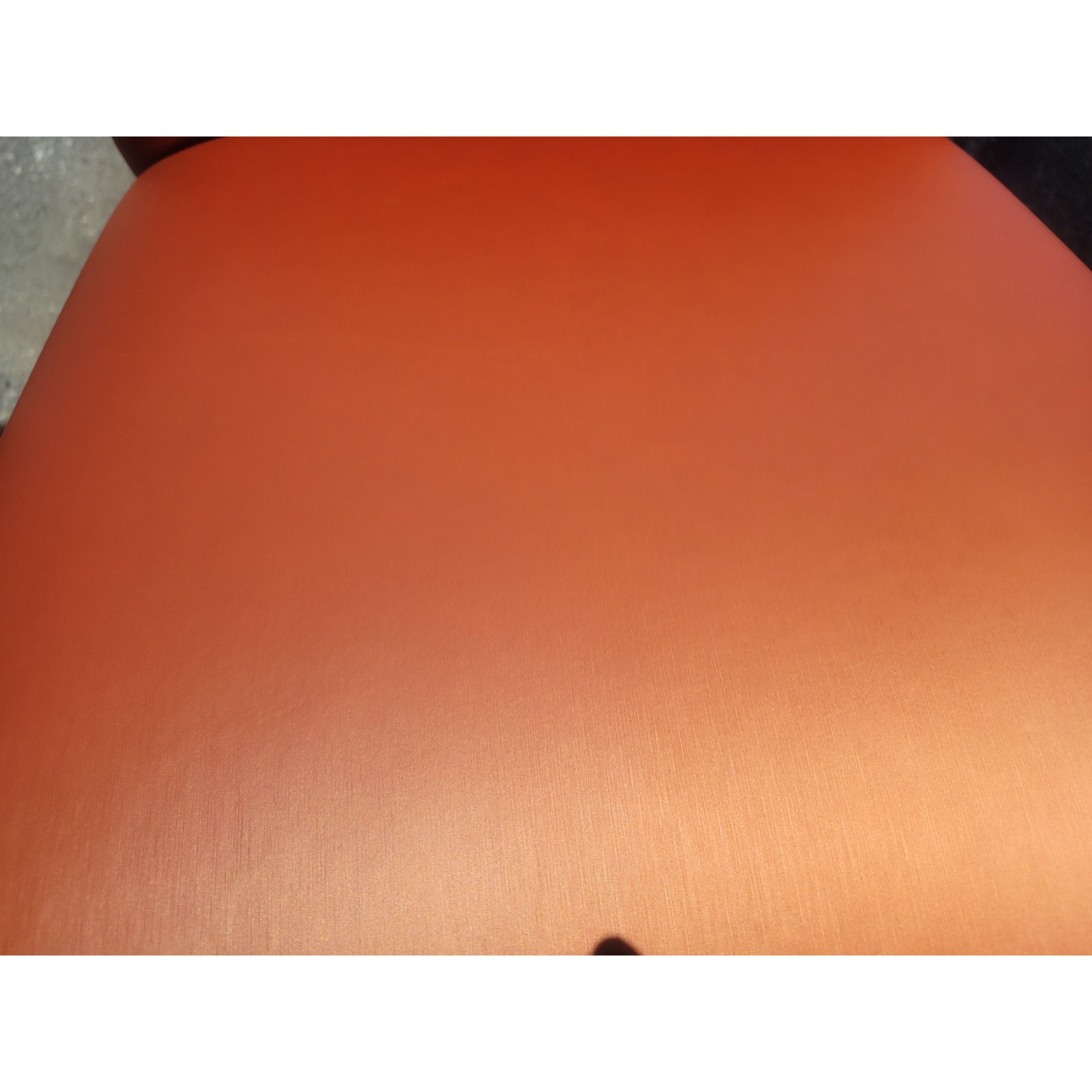 SET of 3 Orange Vinyl Side Chairs - AS IS - colletteconsignment.com