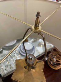 Mercury Glass Star Table Lamp w/ White Shade by Regina Andrew (AS IS)