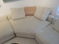 One Element Corner Sectional w/ Leather Details by Fendi Casa (AS IS)