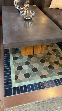 Restoration Hardware Metal Top Coffee Table (AS IS)