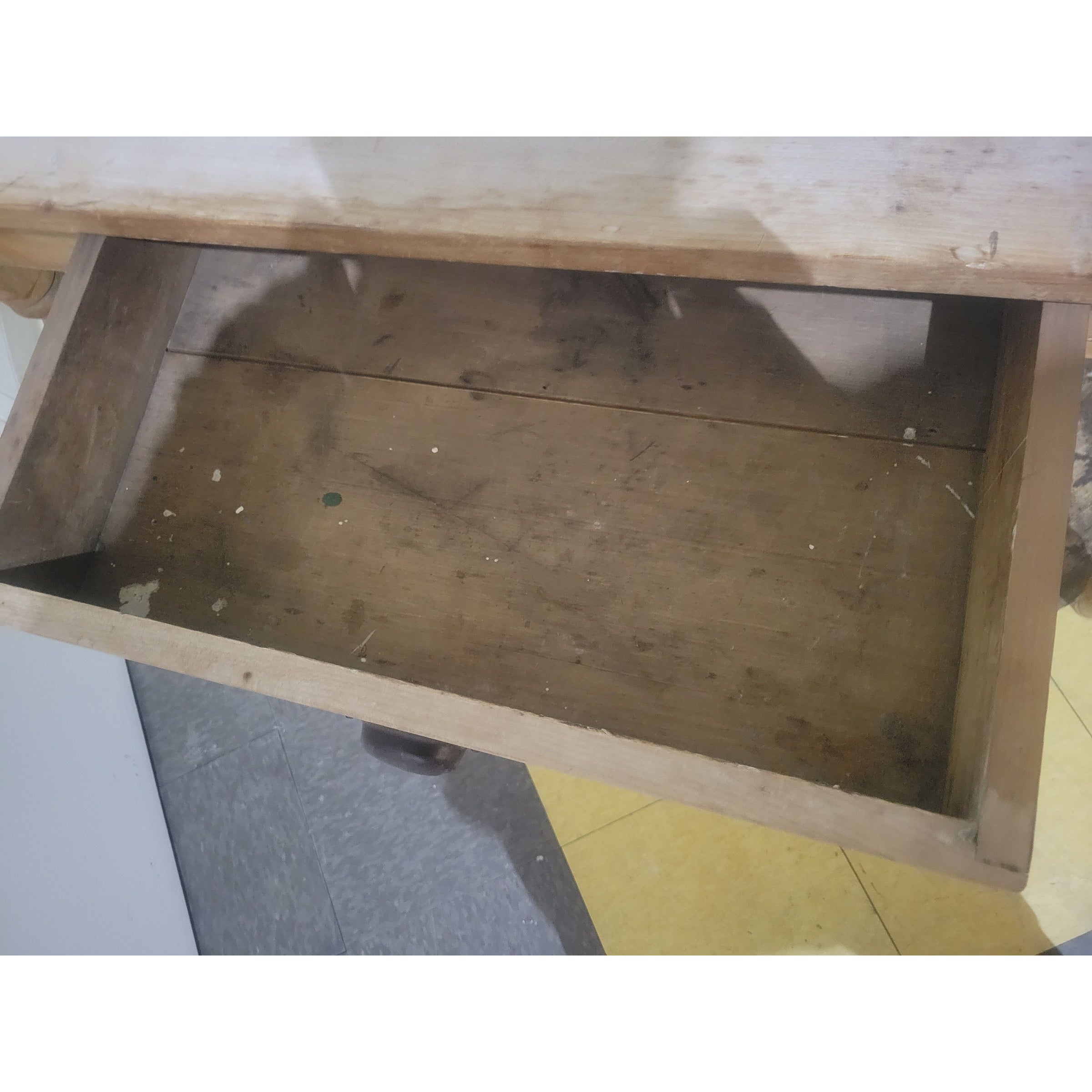 1-Drawer Pine Farmhouse Desk (AS IS)