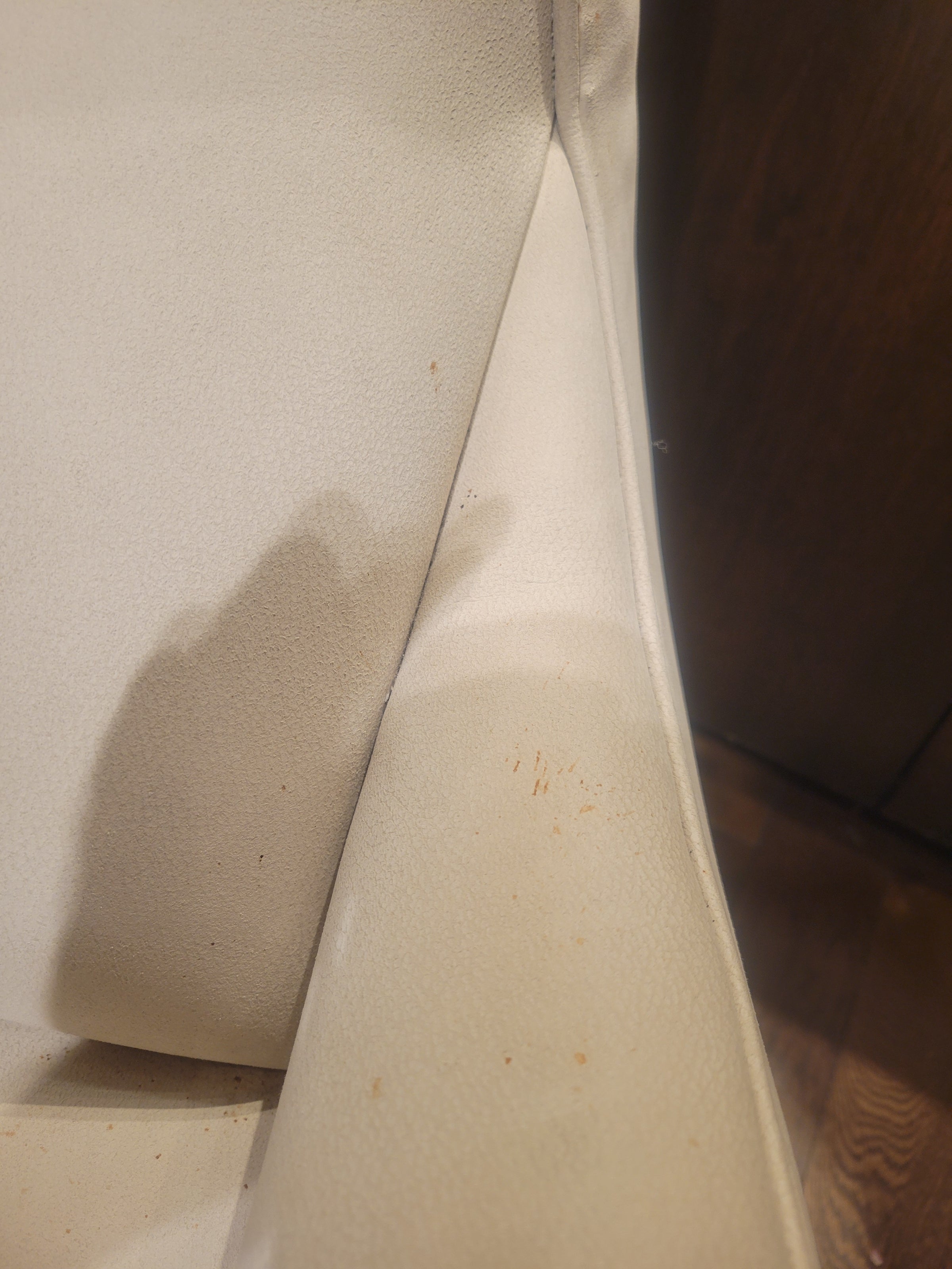 Suede Chaise on Lucite Base by Vladimir Kagan Couture - AS IS