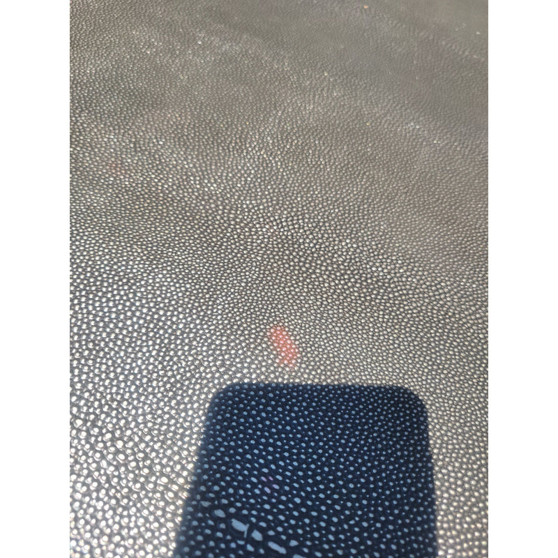 Faux Shagreen & Brass Coffee Table by RH - AS IS