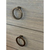 'Parker' Blue Shimmer Raffia & Bronze 9-Drawer Dresser by V&H