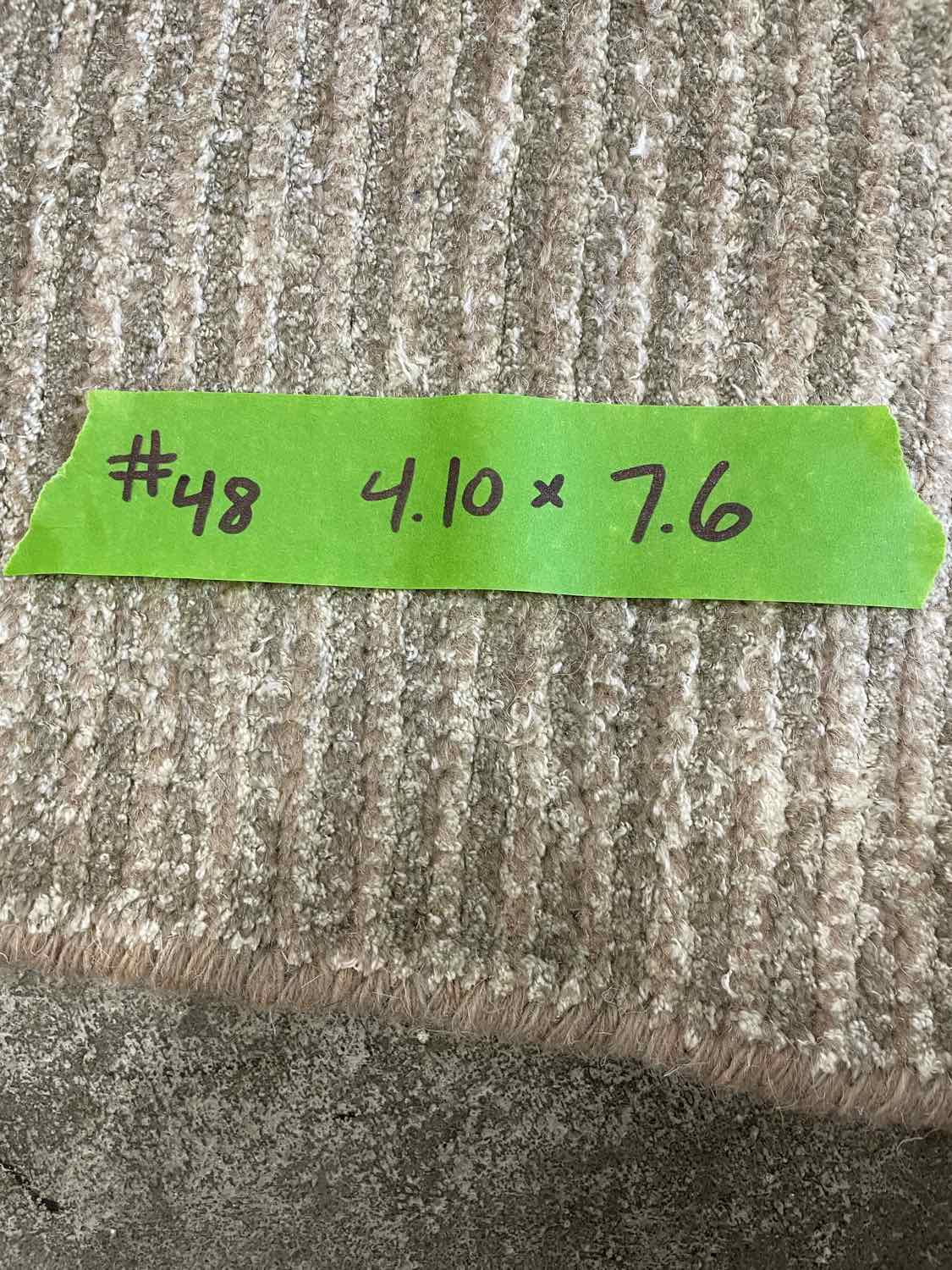 4.10' x 7.6' Tan Medallion Rug #48