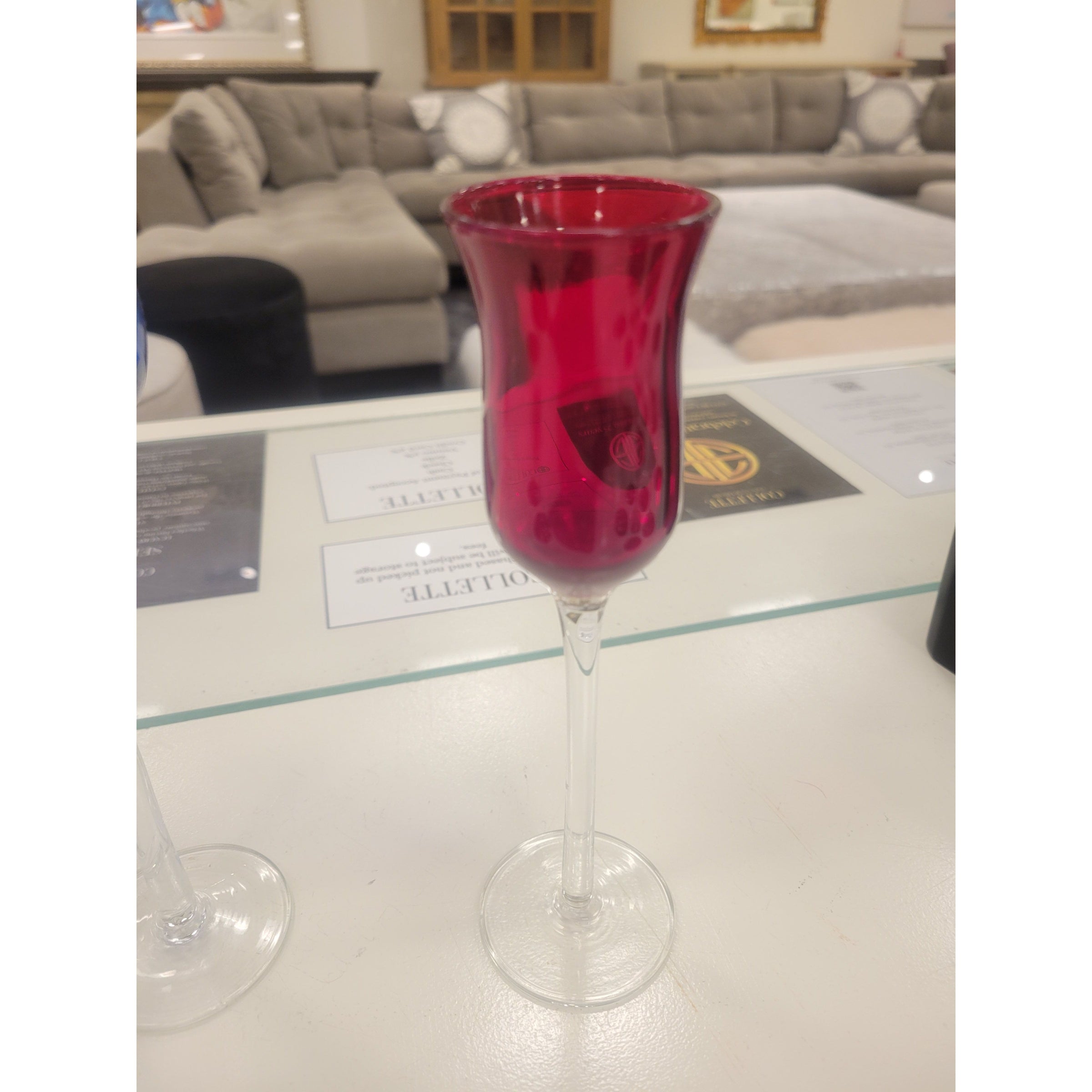 Red Cordial Glass