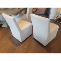 SET of 10 Ellison Fabric Dining Chairs on Casters by RH