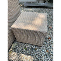 SET of Wicker 5-Pc Modular w/o Cushions, Coffee Table, & 2 Side Tables by Dedon