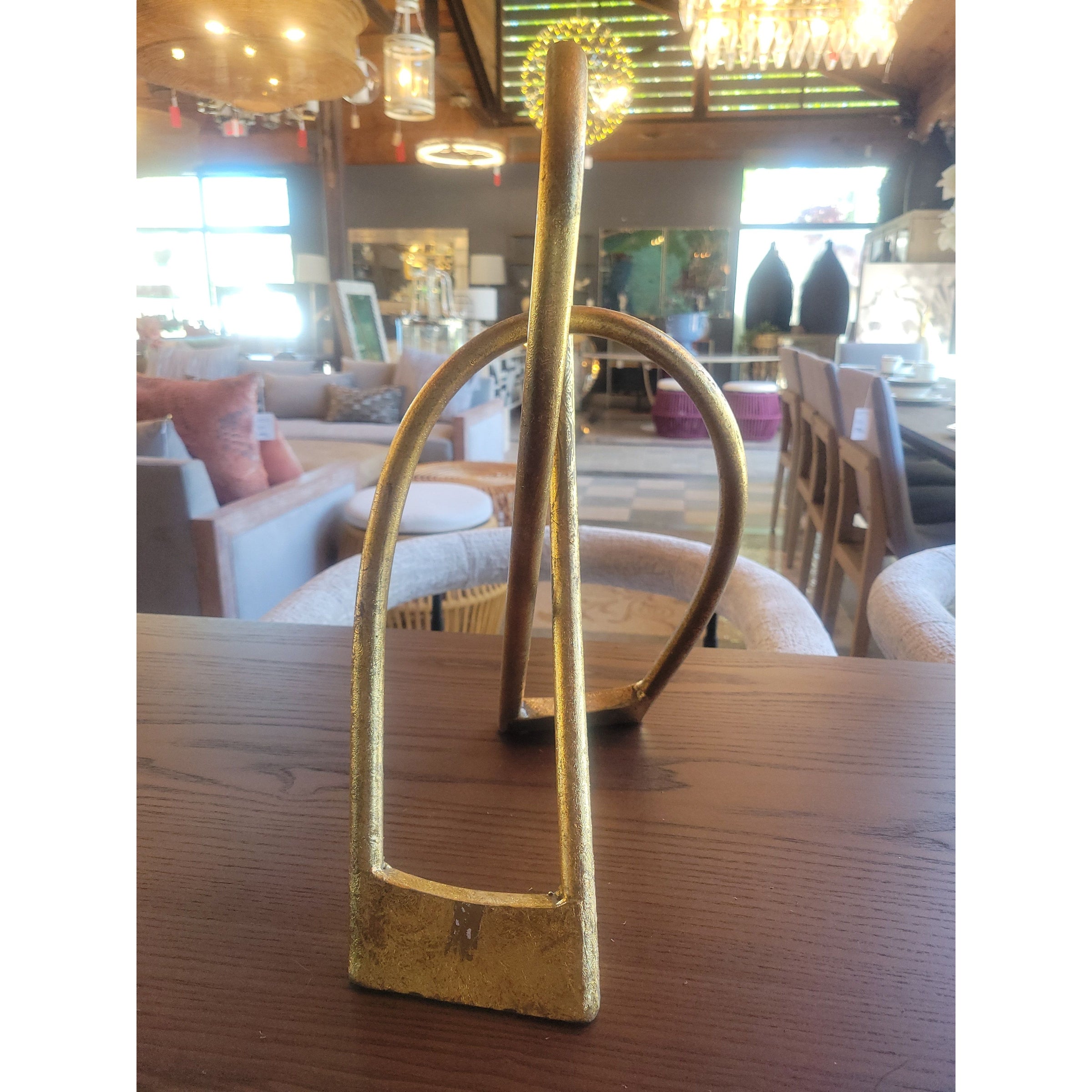 Goldleaf Infinity Loop Sculpture