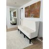 Holly Hunt White Performance Velvet Settee