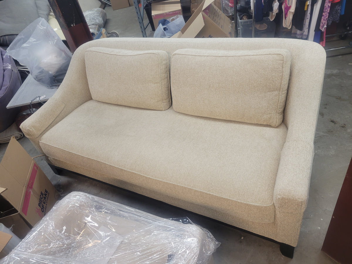 Neue Buttoned Loveseat w/ Carnegie Fabric by Baker