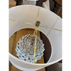 PAIR of 'Daine' French Country Antique White Ceramic Artichoke Table Lamps