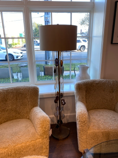 John-Richard Collection Falling Agate Floor Lamp