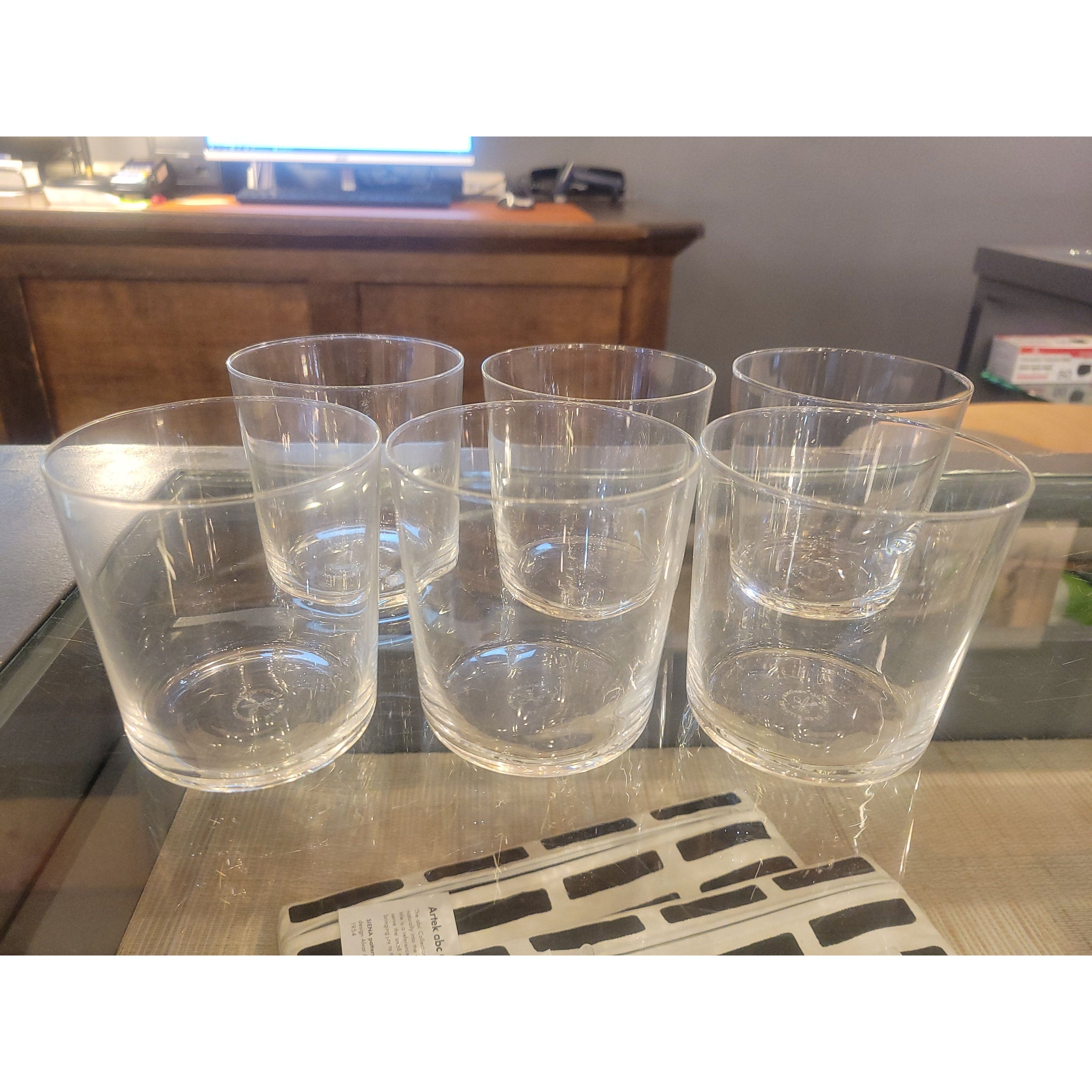 Set of 6 Glass Tumblers by WS