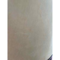 Leather Back Greek Key Lounge Chair by Thomas Pheasant for Baker (AS IS)