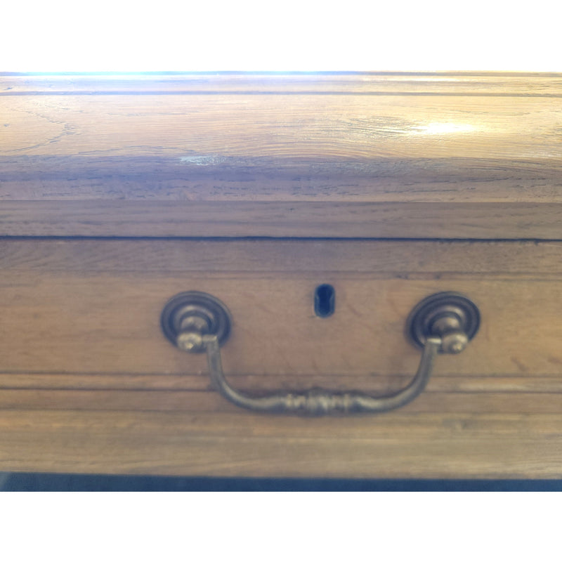 6-Drawer Oak Partners Desk w/ Key by RH