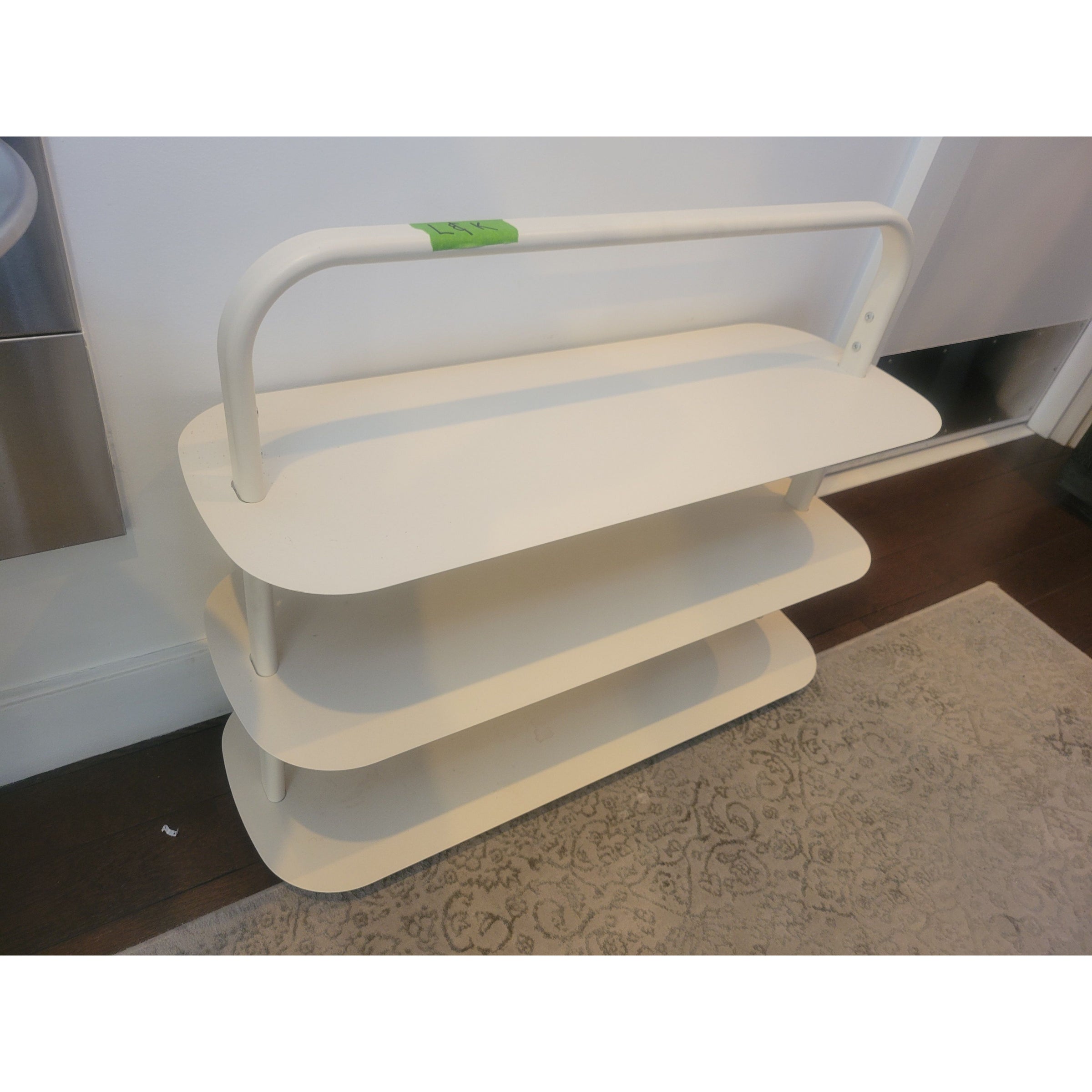 White Metal Entryway Rack