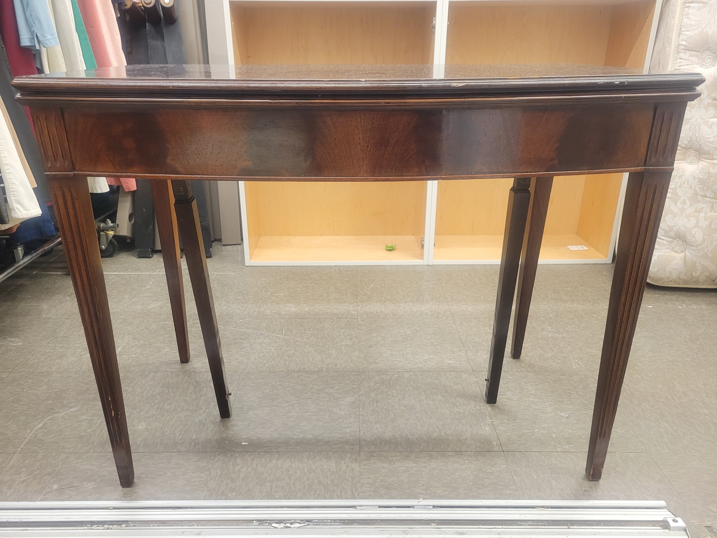 Vintage Mahogany Flip Top Table