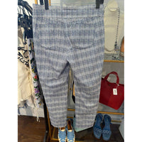 J.McLaughlin Size 12 Blue and White Pants