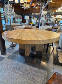 Artistica Home Verite 60" Round Blonde Wood Dining Table