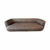 Custom 9.5-ft Sofa in Brown Linen