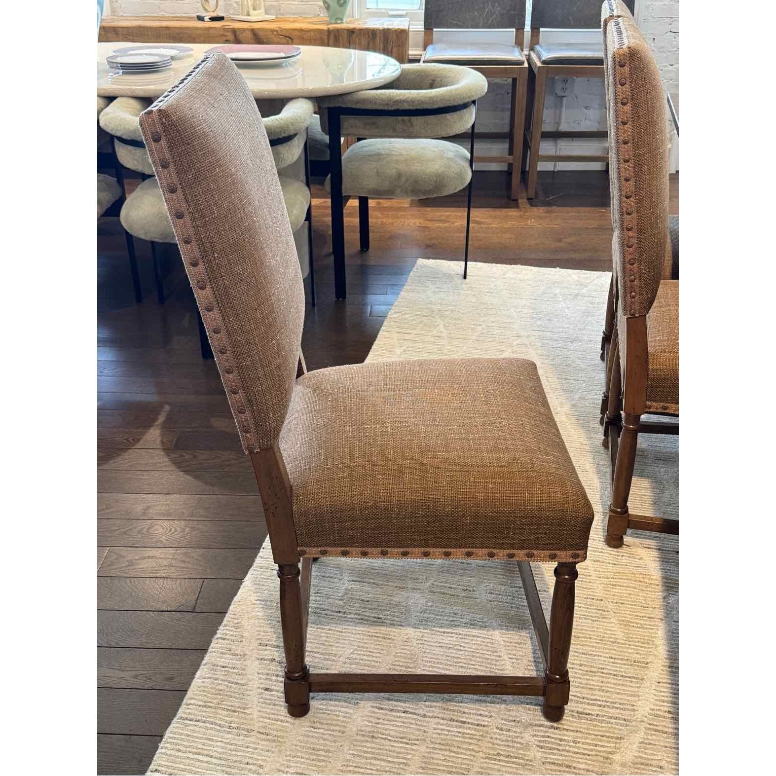 Set of 8 Model #2881 Rembrandt Dining Chairs by Artistic Frame in Pierre Frey Fa