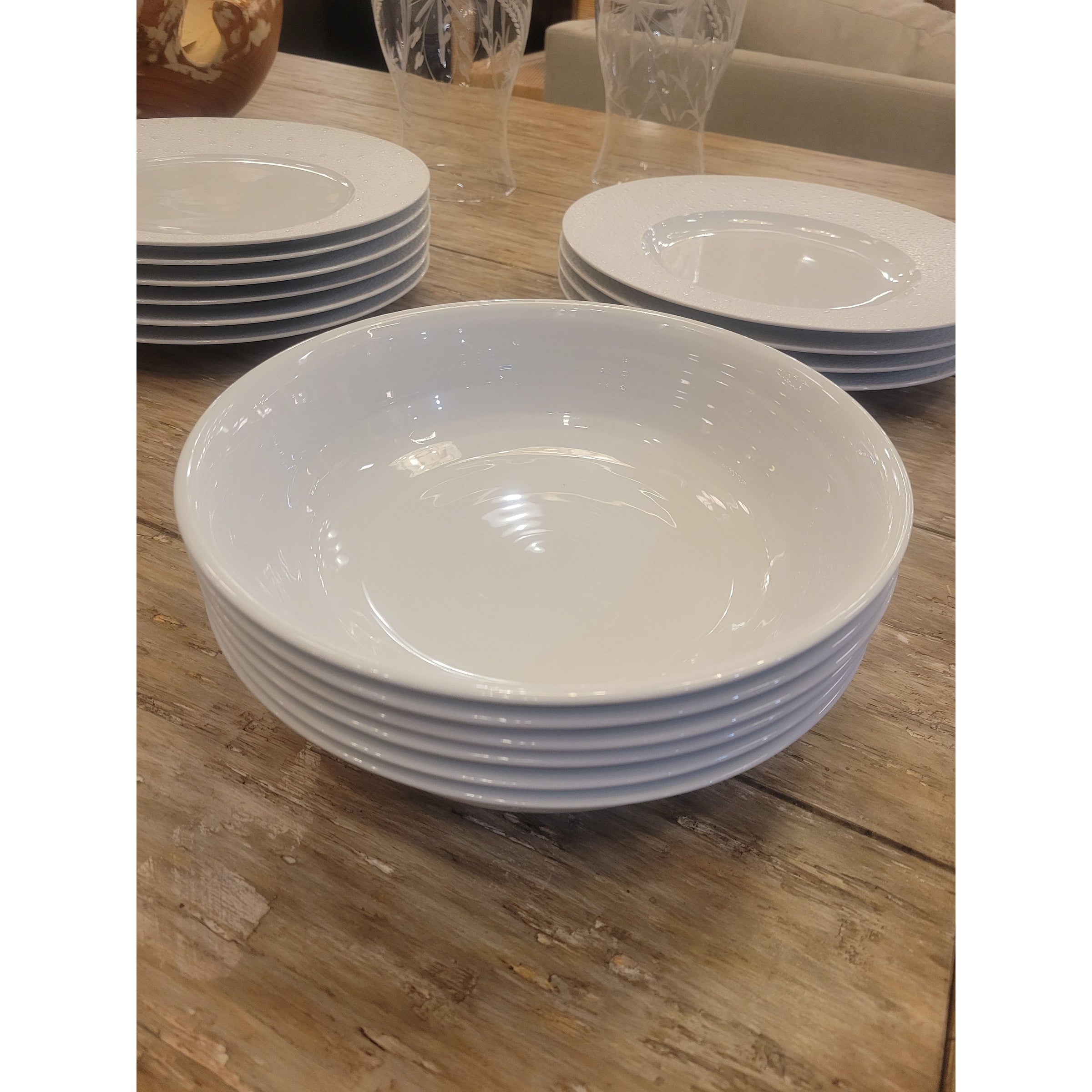 SET of 6 Porcelain Salad Bowls by Bernardaud