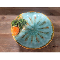 PAIR of Majolica Style Ceramic Fruit Plates by St. Peter Graz Austria