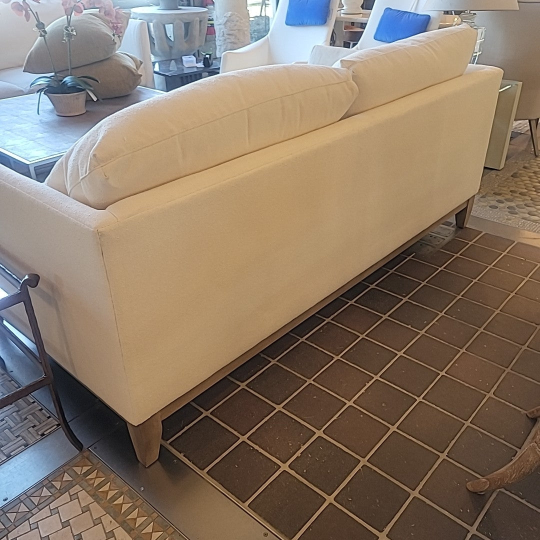 Southampton White Linen Slipcover Sofa by Cobble Hill for ABC (AS IS)