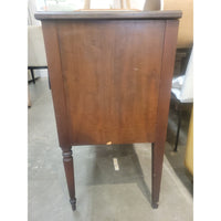 Antique Dark Wood Sideboard Server Cabinet w/ Key (AS IS)