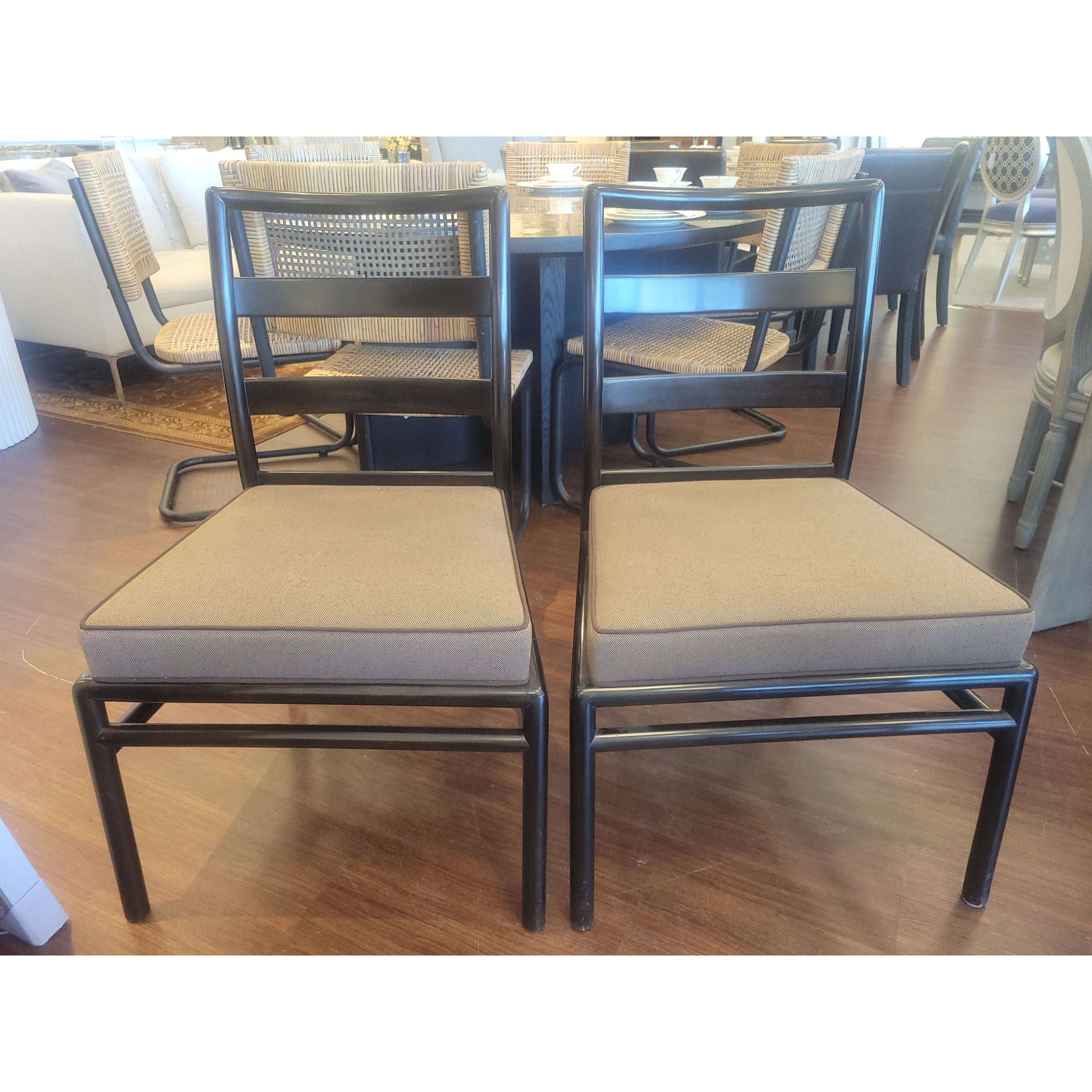 SET of 6 Aero Dining Chairs by T.H. Robsjohn-Gibbings for Widdicomb (AS IS)