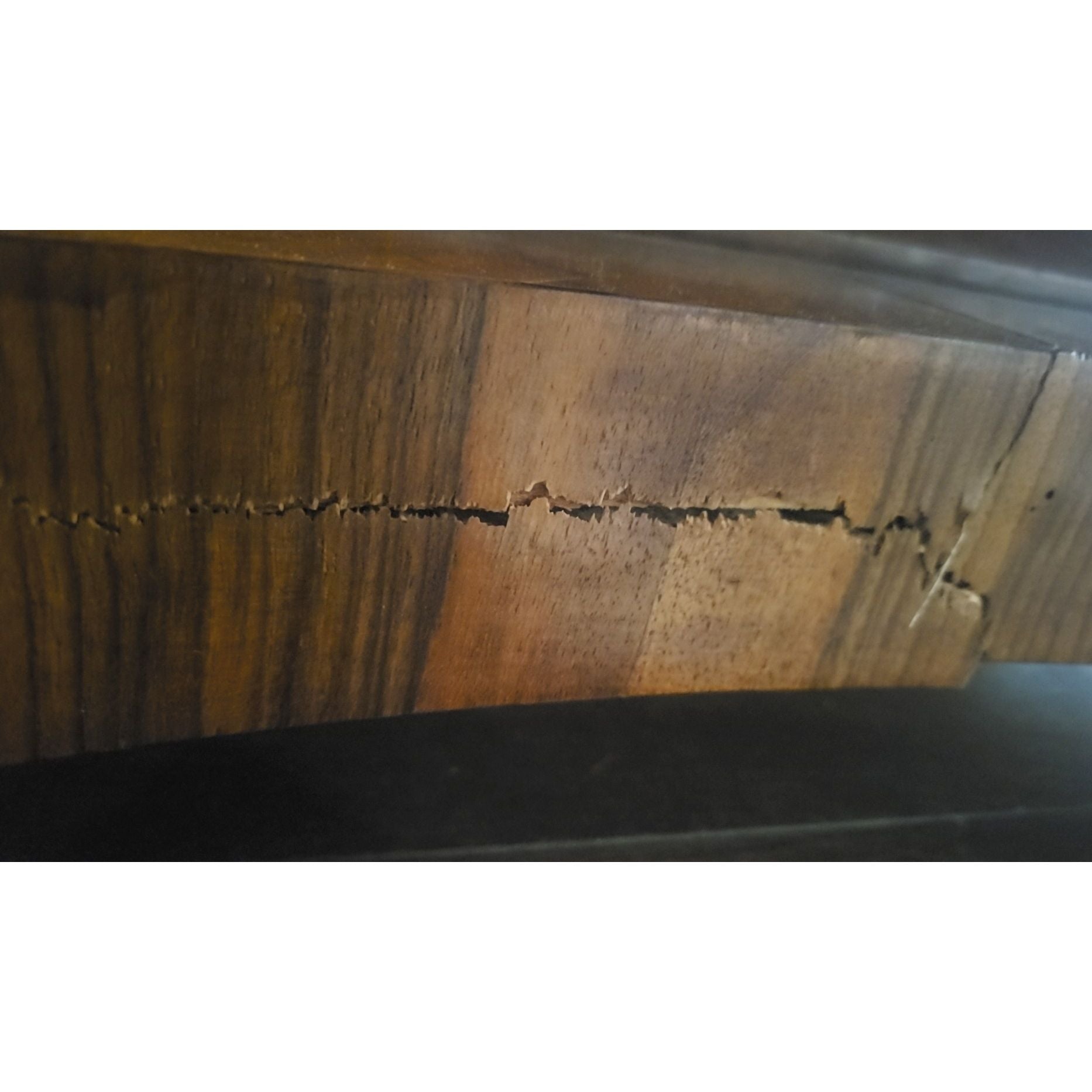 Custom Made Italian Wood Dining Table w/ Inlay