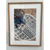 Beach Blanket Photo in Wood Frame