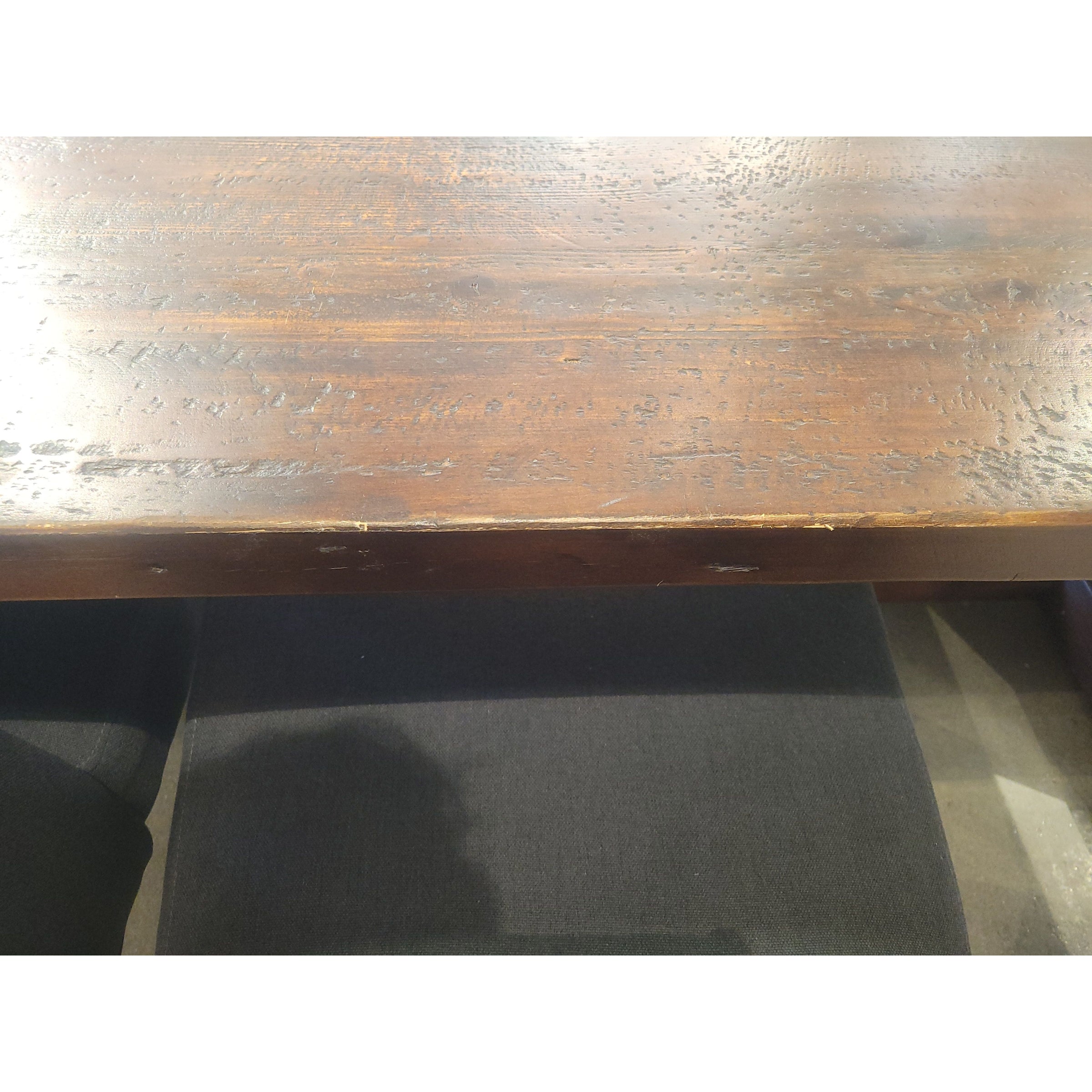 7-ft Dark Wood Extension Dining Table w/ 1 Leaf by RH