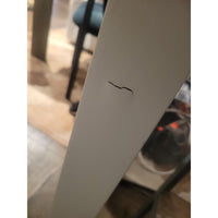 Off-White Wood 2-Drawer Desk (AS IS) - colletteconsignment.com