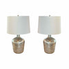 PAIR of Silver Bulb Table Lamps by Jamie Young