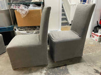 SET of 10 Ellison High-Back Track Arm Slipcover Dining Chairs by RH